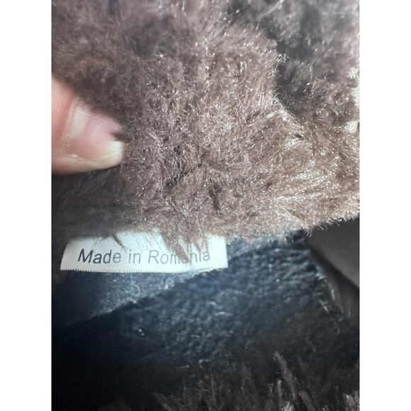 "PAJAR" Vintage Brown Fur Boots Tan Spike Bottoms Snow Boots SZ 7.5 Insulated - Picture 11 of 11